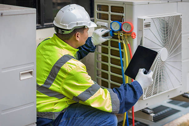 Professional Air Conditioning Repair technician working in Saint John, IN